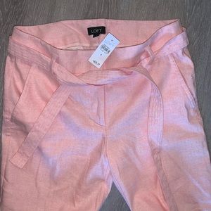 *NEVER WORN* LOFT Tie Waist Straight Leg Pants